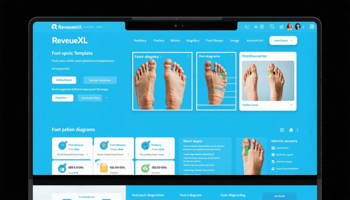 An EHR built for podiatry should include footspecific templates digital foot diagrams image annotation and integrated billing RevenueXLs solution offers all this plus charting telehealth and patient portal accesson one platform-1